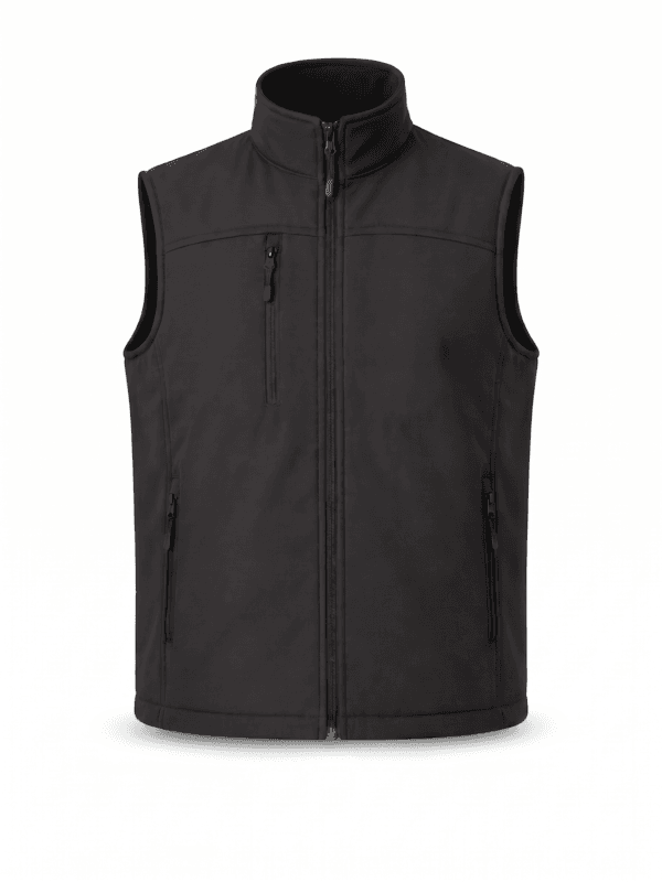 Siyah Softshell İş Yeleği - Su ve Rüzgar Geçirmez ProUniforma