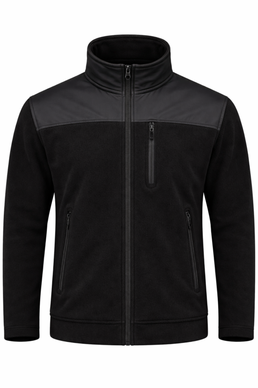 Softshell görünümlü iş poları önden görünüm su itici tactical model