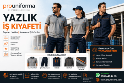 yazlık iş kıyafeti üretimi ve toptan yazlık iş kıyafetleri