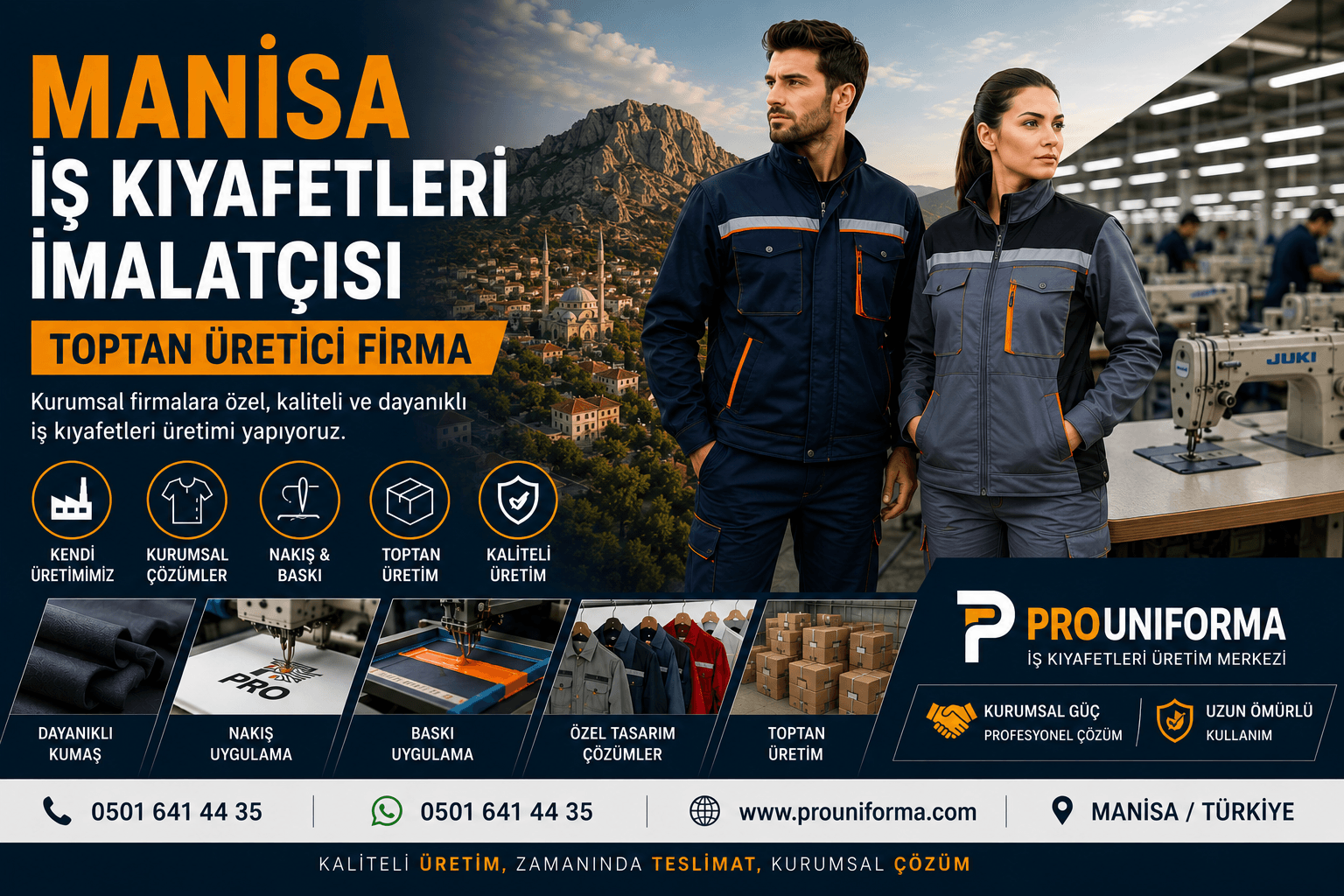 Manisa İş Kıyafetleri İmalatçısı Toptan Üretim Manisa iş kıyafetleri imalatçısı toptan üretici firma Prouniforma