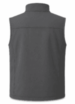 Su ve Rüzgar Geçirmez Düz Gri Softshell İş Yeleği - Görsel 2