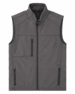 Su ve Rüzgar Geçirmez Düz Gri Softshell İş Yeleği