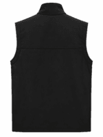 Çift Renkli Siyah Gri Softshell İş Yeleği Kontrast Tasarım - Görsel 2