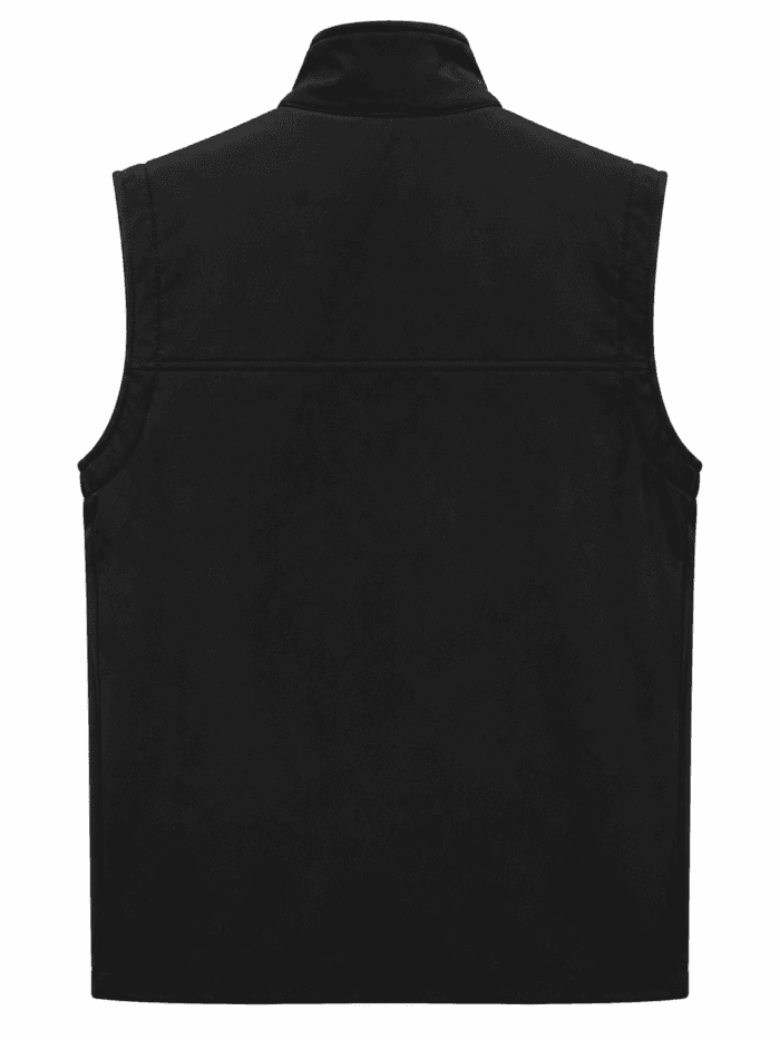 Çift Renkli Siyah Gri Softshell İş Yeleği Kontrast Tasarım - Görsel 2