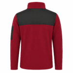 Bordo Siyah İş Polar – Dayanıklı Softshell Destekli Model - Görsel 2