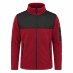 Bordo Siyah İş Polar – Dayanıklı Softshell Destekli Model
