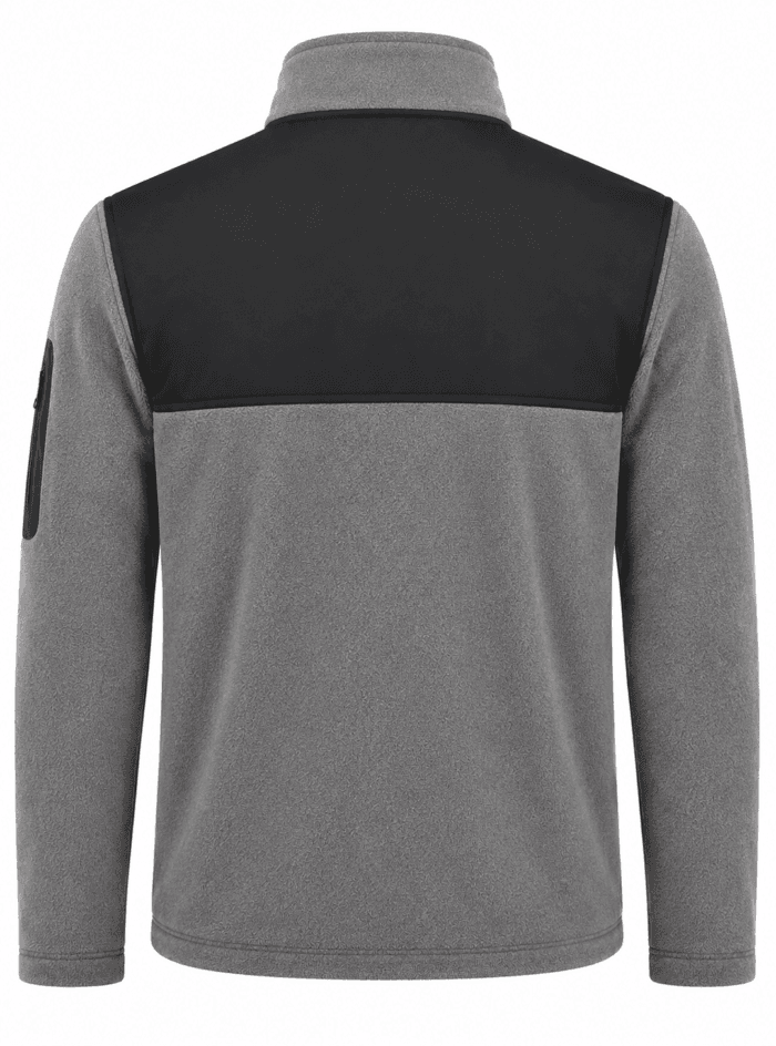 Gri İş Poları – Dayanıklı Softshell Destekli Model - Görsel 2