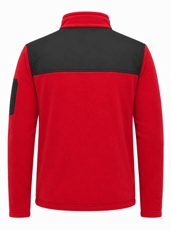 Kırmızı Siyah İş Poları – Dayanıklı Softshell Destekli Model - Görsel 2