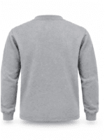 ProWork Bisiklet Yaka Uzun Kollu Pamuklu İş Sweatshirt - Gri Melanj - Görsel 2