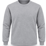 ProWork Bisiklet Yaka Uzun Kollu Pamuklu İş Sweatshirt - Gri Melanj