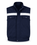 ProWork Reflektör Şeritli Gabardin İş Yeleği - Lacivert