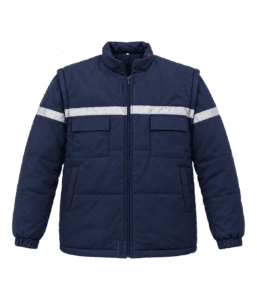Kolları Çıkarılabilir Reflektörlü 7/7 Gabardin İş Montu ve Yeleği