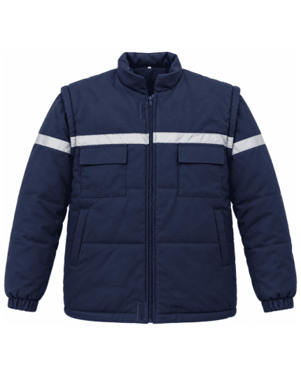 Reflektörlü 7/7 gabardin iş montu ön görünüm