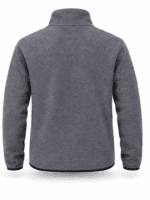 ProWork Yarım Fermuarlı Göğüs Cepli Polar Sweatshirt - Gri Melanj - Görsel 2